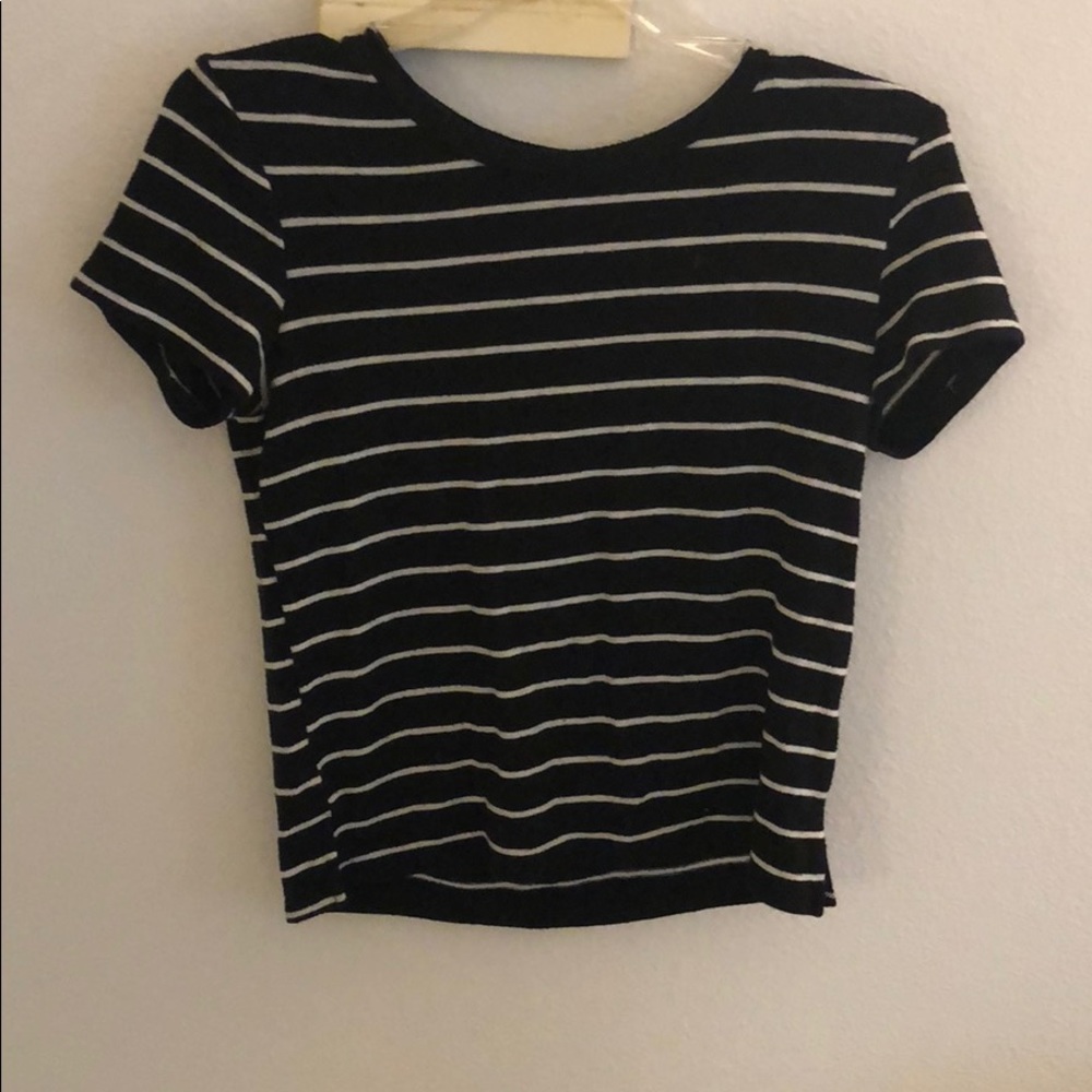 Black and white striped shirt